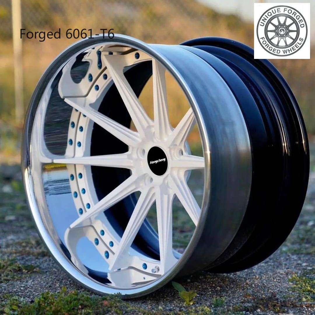 New model of 26 Custom Deep Dish Wheels 18 19 20 21 22 24 Inch Spoke Wheel 2 Piece Forged  Wheels Rims for  Mustang Ferarri