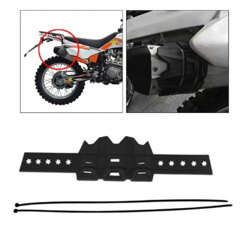 Silenciador de escape Universal para motocicleta, Protector de sistema de escape para Motocross, 6 colores, 1 piezas