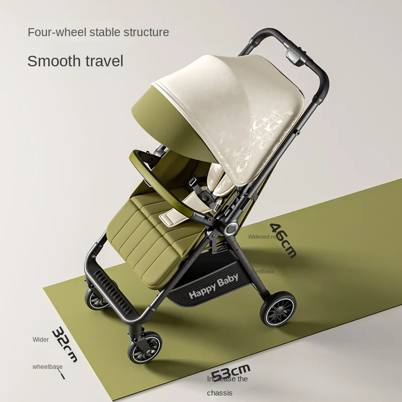 lazychild-two-way-high-landscape-baby-stroller-shock-absorbing-lightweight-foldable-reclining-pushchair