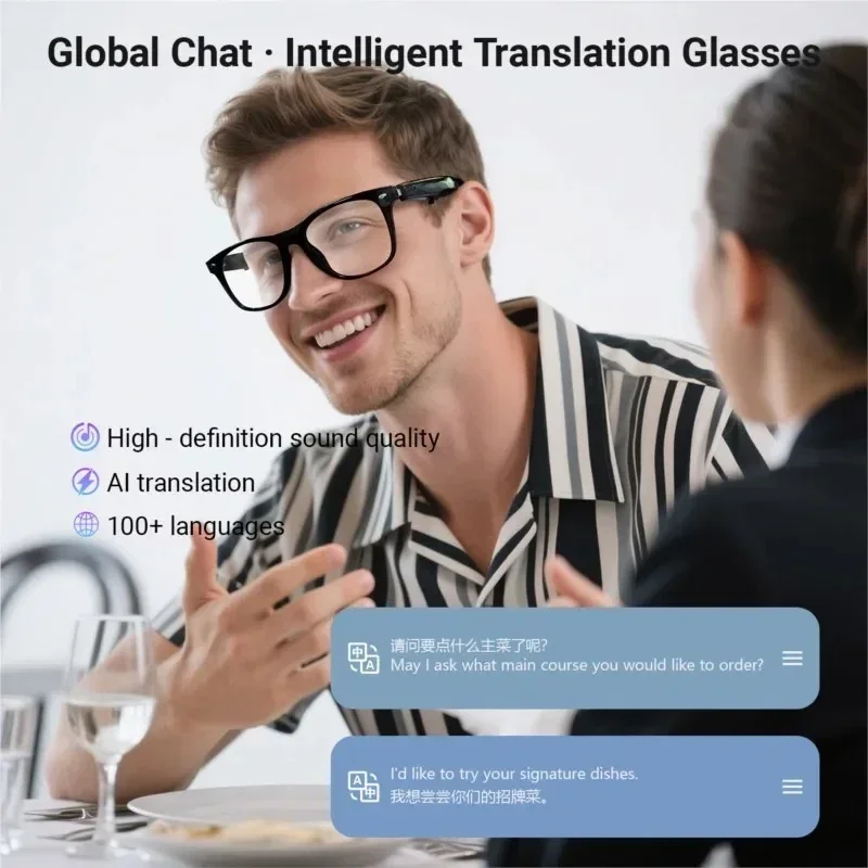 레노버 AI 스마트 안경 다기능 블루투스 통화 음성 어시스턴트 음악 플레이어 번역 안경 사무실 여행용 신제품 썸네일 2