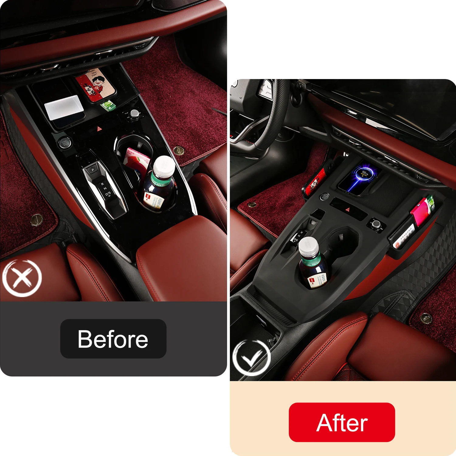 

LHD! For Audi A5L 2025 2026 Black Silicone Gear Shift Control Panel Decoration Sticker Cover Trim Frame Interior Accessories