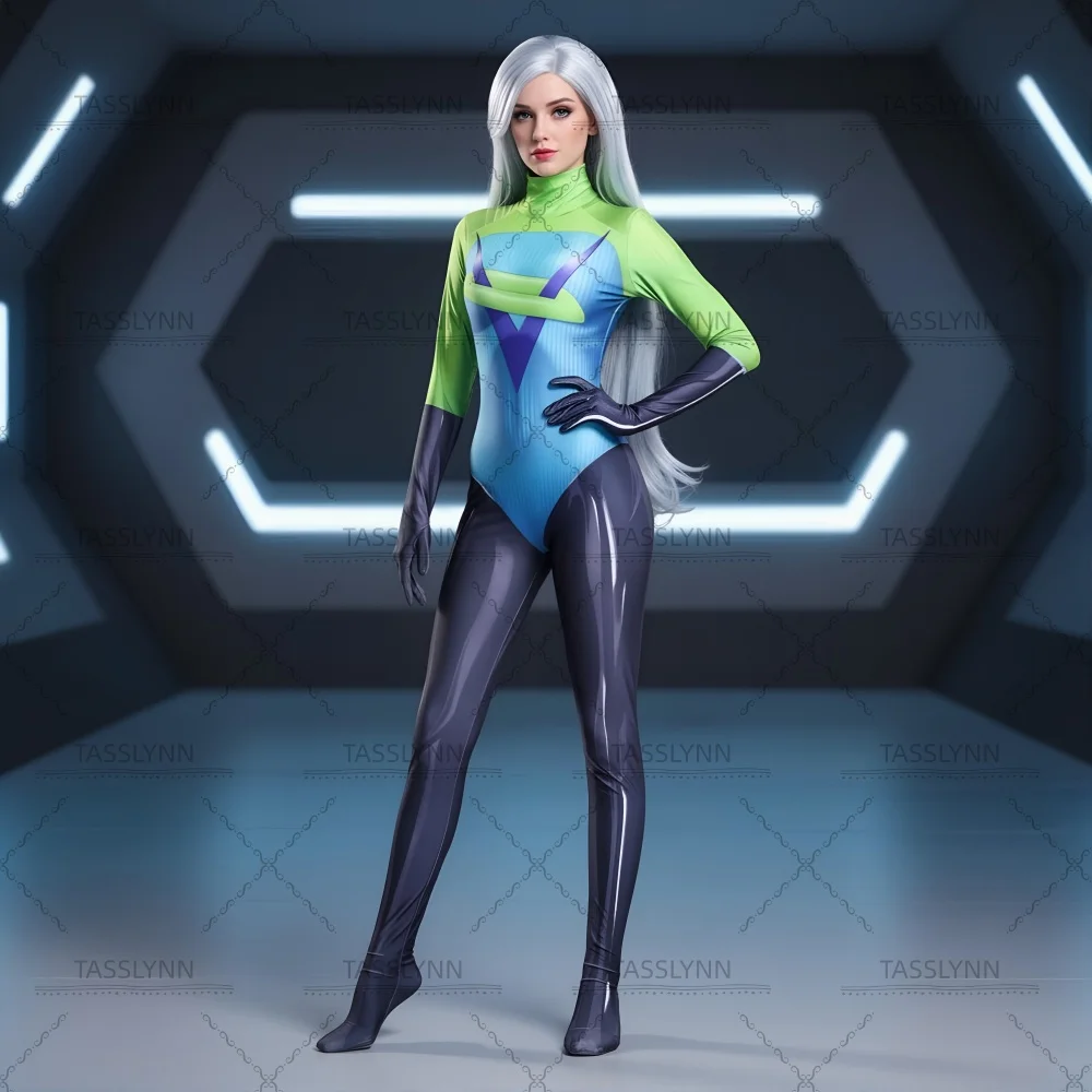 The Incredible Voyd Cosplay Costume  Women Adult Superhero Zentai Bodysuit Mirage Halloween Party for Outfit Role Play Party view 4