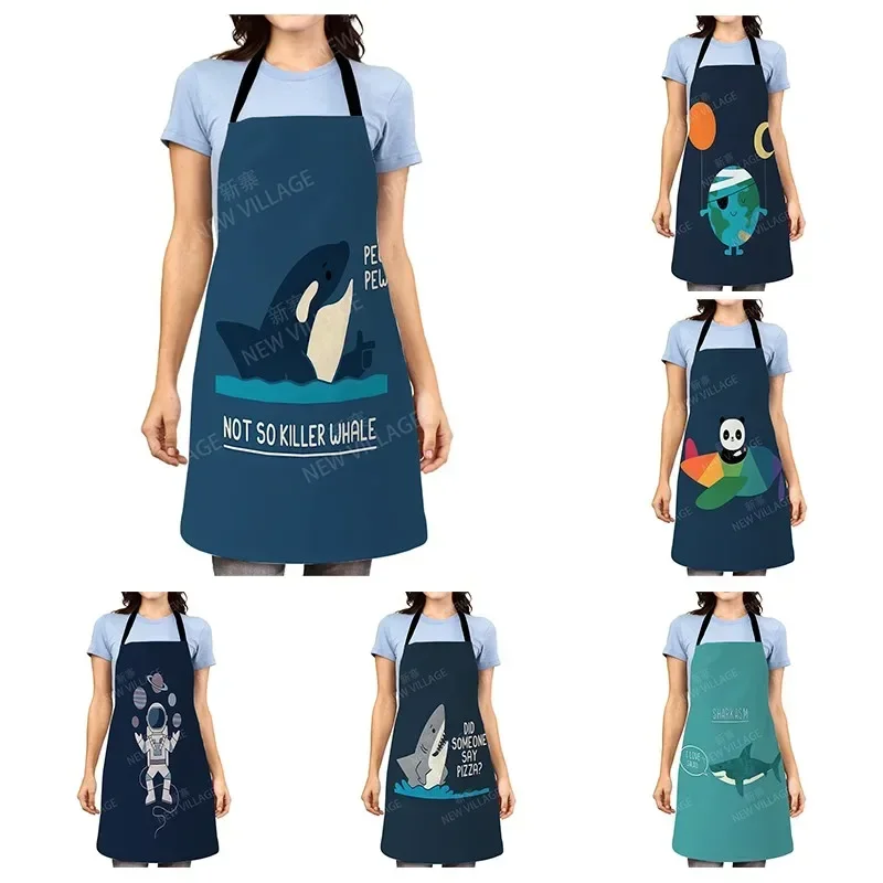 Cartoon Aesthetic Women kitchen apron kids original Children Waterproof girl princess waiter work apron oil proof kawaii cute