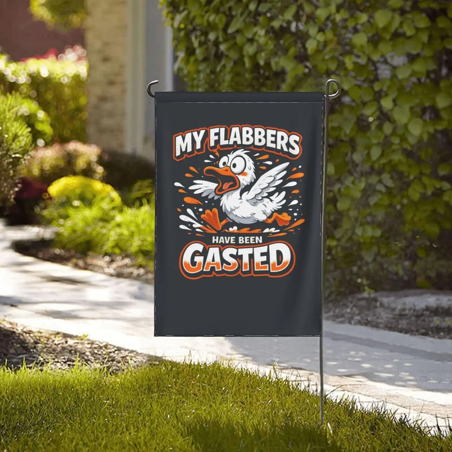 My Flabbers Have Been Gasted Garden Flag Small Garden Flags 12x18 Double Sided House Flag for Holiday Outdoor Decorations ZZM