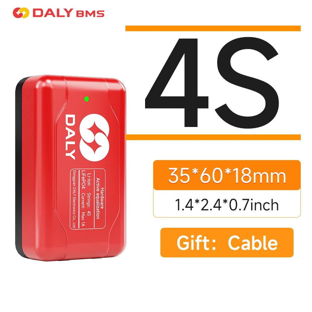 Daly Smart Active Balancer BMS Lifepo4 Active Equalizer 4S Balanceador de Bateria 24V Load Balance Board Bluetooth 1A Strom 8