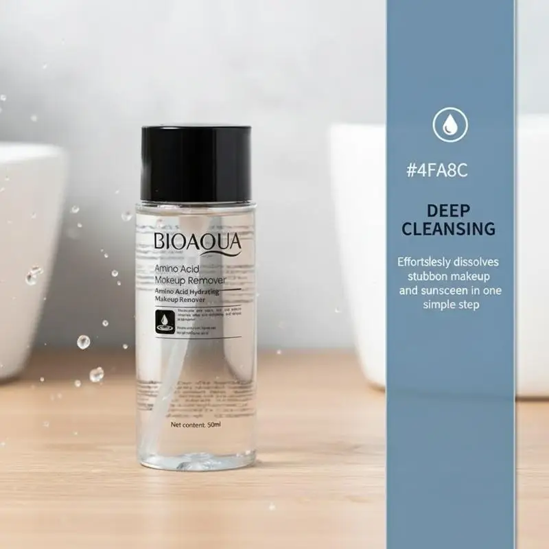 Hydrating 2in1 Facial Cleanser and Makeup Remover Cleansing Water Mild Formula for Soft Glowing Skin Night Routine