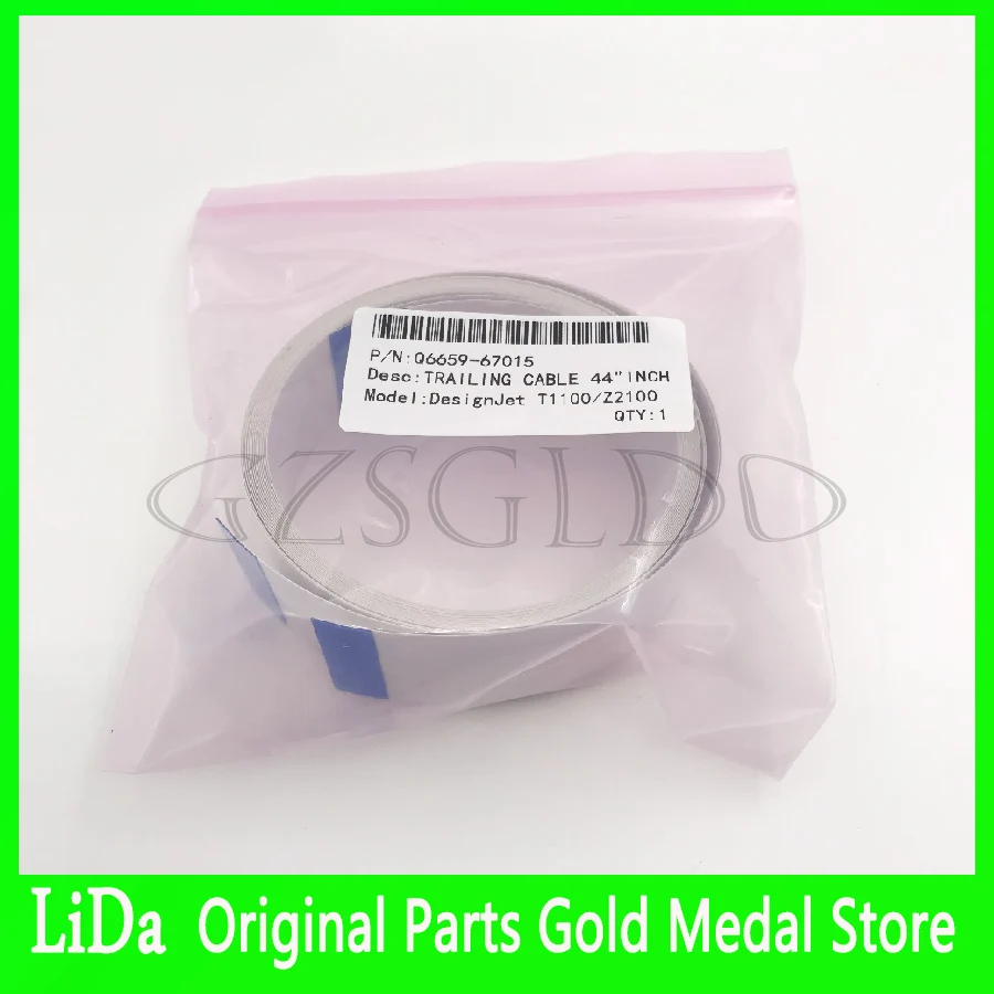 

1SETX Q6659-67015 Q6659-60177 Carriage Assembly Flat Trailing Cable 44" for HP Designjet T770 T1100 Z2100 Z3100 Z3100ps Z3200