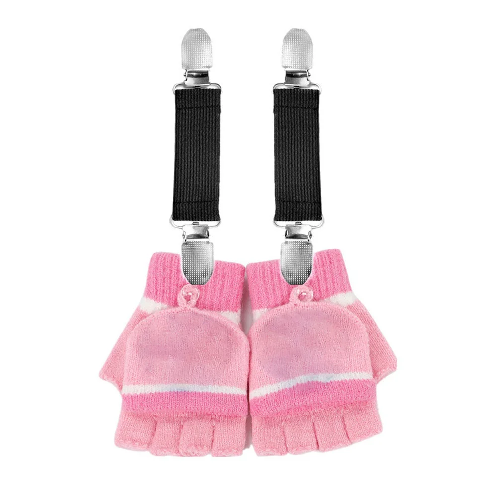 

4Pcs High-Quality Elastic Glove Clips Anti-Lost Winter Mittens Clips Durable Reusable Clamp for Gloves Kids Toddlers