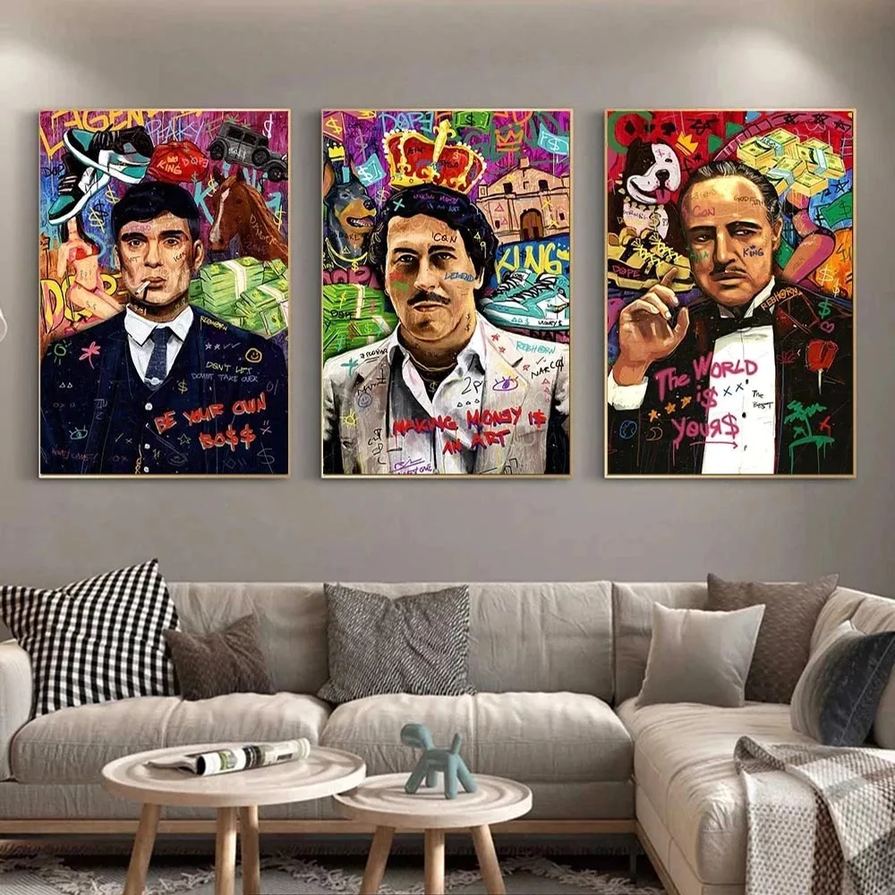 

Graffiti Posters And Prints Canvas Prints Modern Wall Art Rich Money Pictures Success Make Money Canvas Painting For Living Room