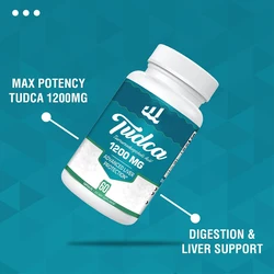 TUDCA Supplement 1200mg -60 Vegetarian Capsules, Strong TUDCA Bile Salt Supplement, Used for Liver and Digestion