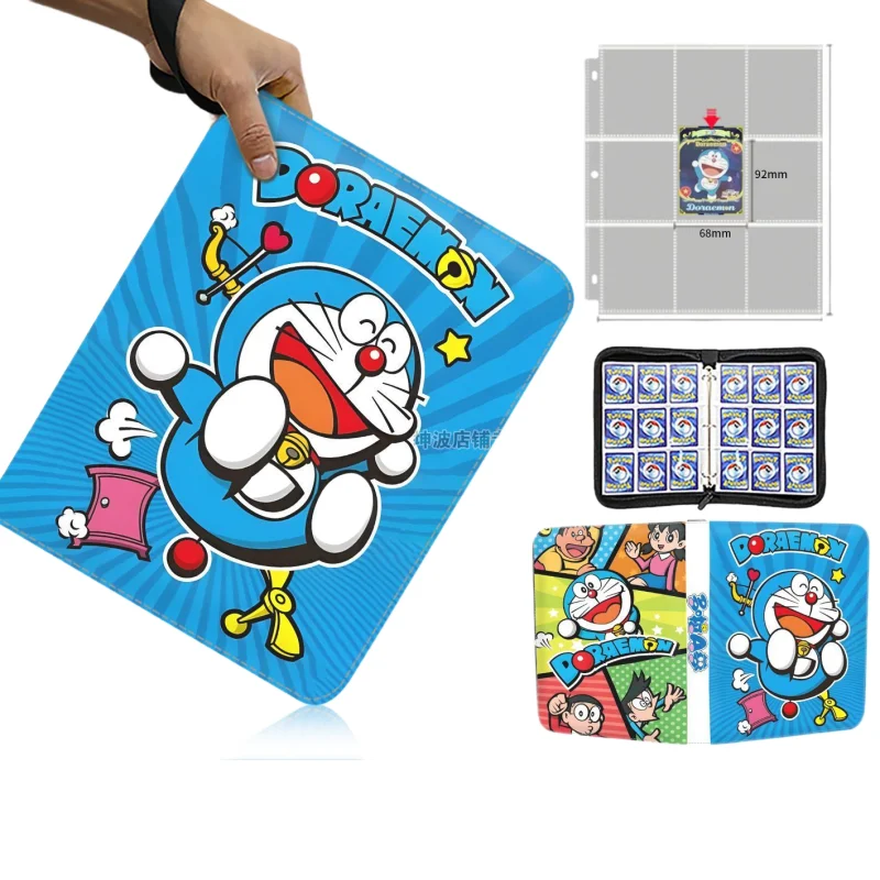 Doraemon Game Card Album Card Holder Binder Baji Collection Animation Peripheral Children's Fashionable Cartoon Birthday Gift