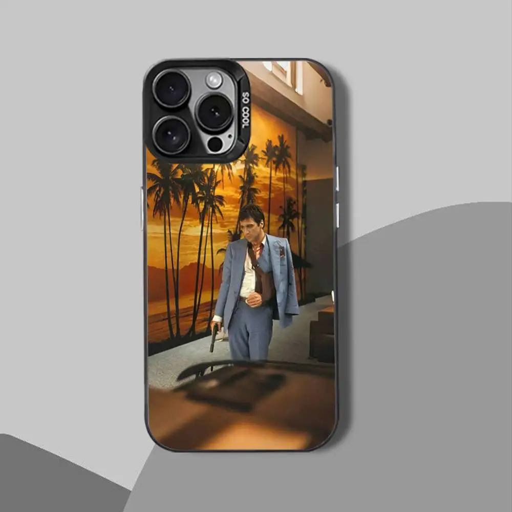 T-Tony S-Scarfaces MontanaS Handyhülle für iPhone 15,17,12,14,13,16,11, Mini, Max, Air, Plus, Pro, E Protect Cover schwarz