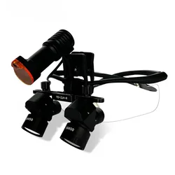 Zoom 4X-6X 300-600 mm Dental Loupes Binocular Medical Magnifier Pupil Distance Adjustalbe Surgery Operation Lens w 5W Headlamp