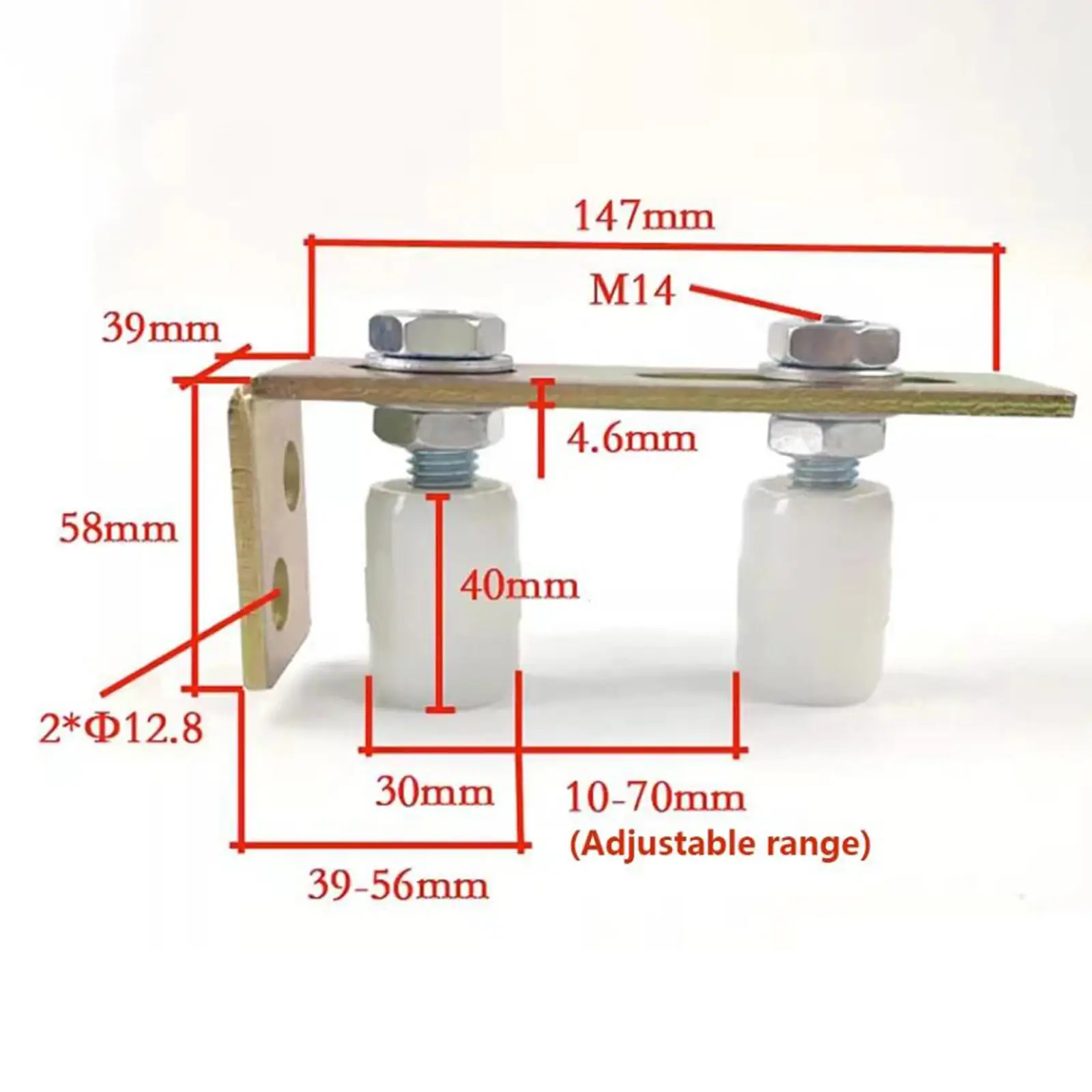 Gate Rollers with L Shape Bracket Sturdy Gate Support Assembly Sliding Gate Nylon Rollers for Yard Fences Home Sliding Door