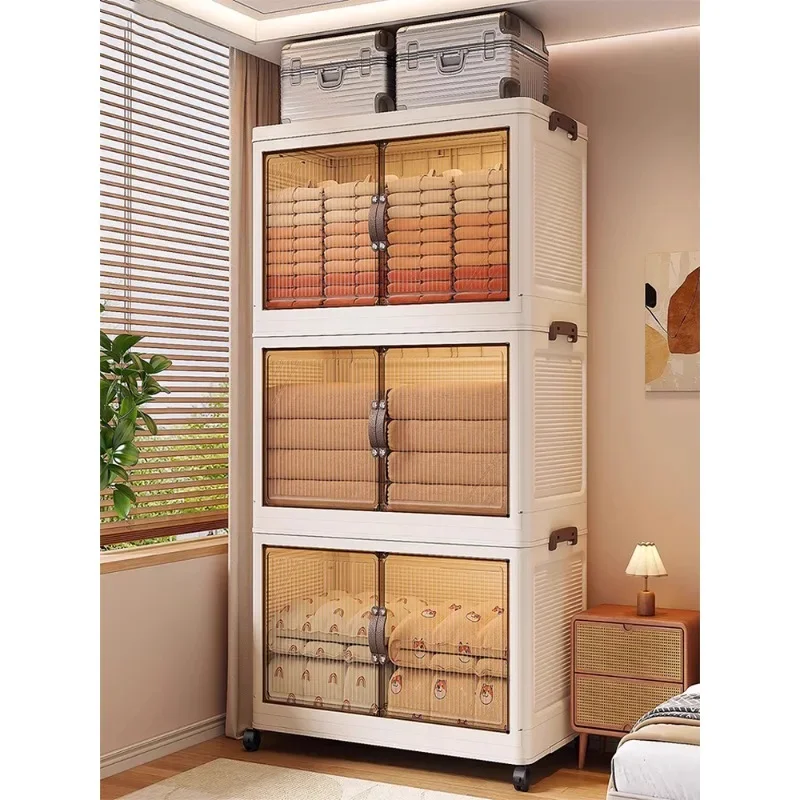 Storage Cabinet Multi-layer Locker Locker Household Foldable Children's Baby Clothes Snacks Plastic Cabinet