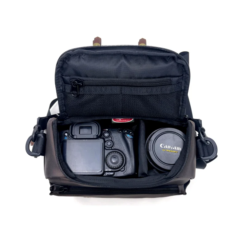 Digital SLR Camera Bag Photography Bag for Sony Fujifilm X-T3070d A7C X-S10 Mirrorless Vintage Shoulder Camera Pouch Women