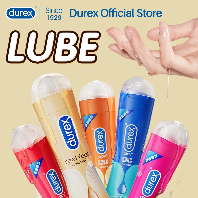 Durex-lubricante a base de agua y silicona para adultos, masaje para orgasmo, Anal, Vaginal, tienda de sexo íntima, Juguetes
