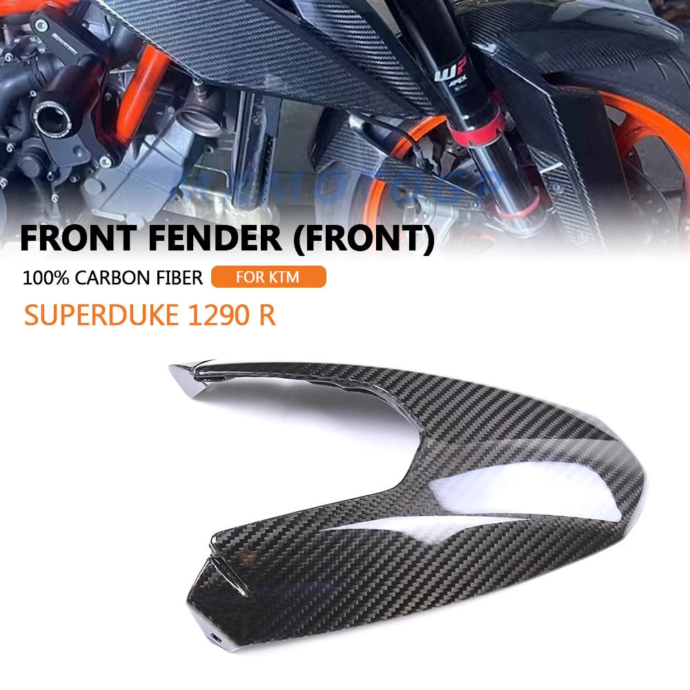 For KTM 1290 Super Duke R Superduke 1290 2020 2021 2022 2023 100% 3K Carbon Fiber Front Fender (front) Motorcycle Accessories