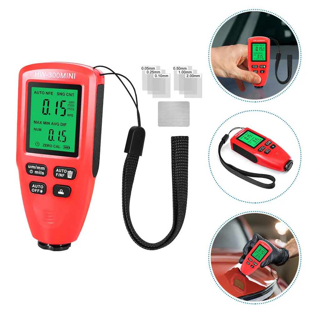 

Paint Thickness Gauge Digital Meter High Durability ABS Coating Tester for Automotive Industrial Metal Surface Measurement