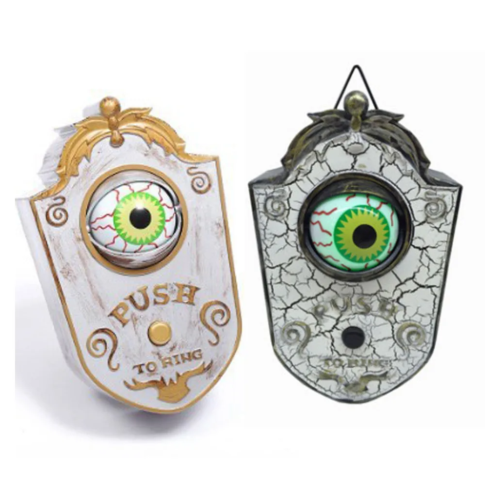 One-eyed Doorbell Prop Horror Halloween Decoration Bar Haunted House Glowing Hanging Electric Luminous Sounding Eyeball DoorbelL