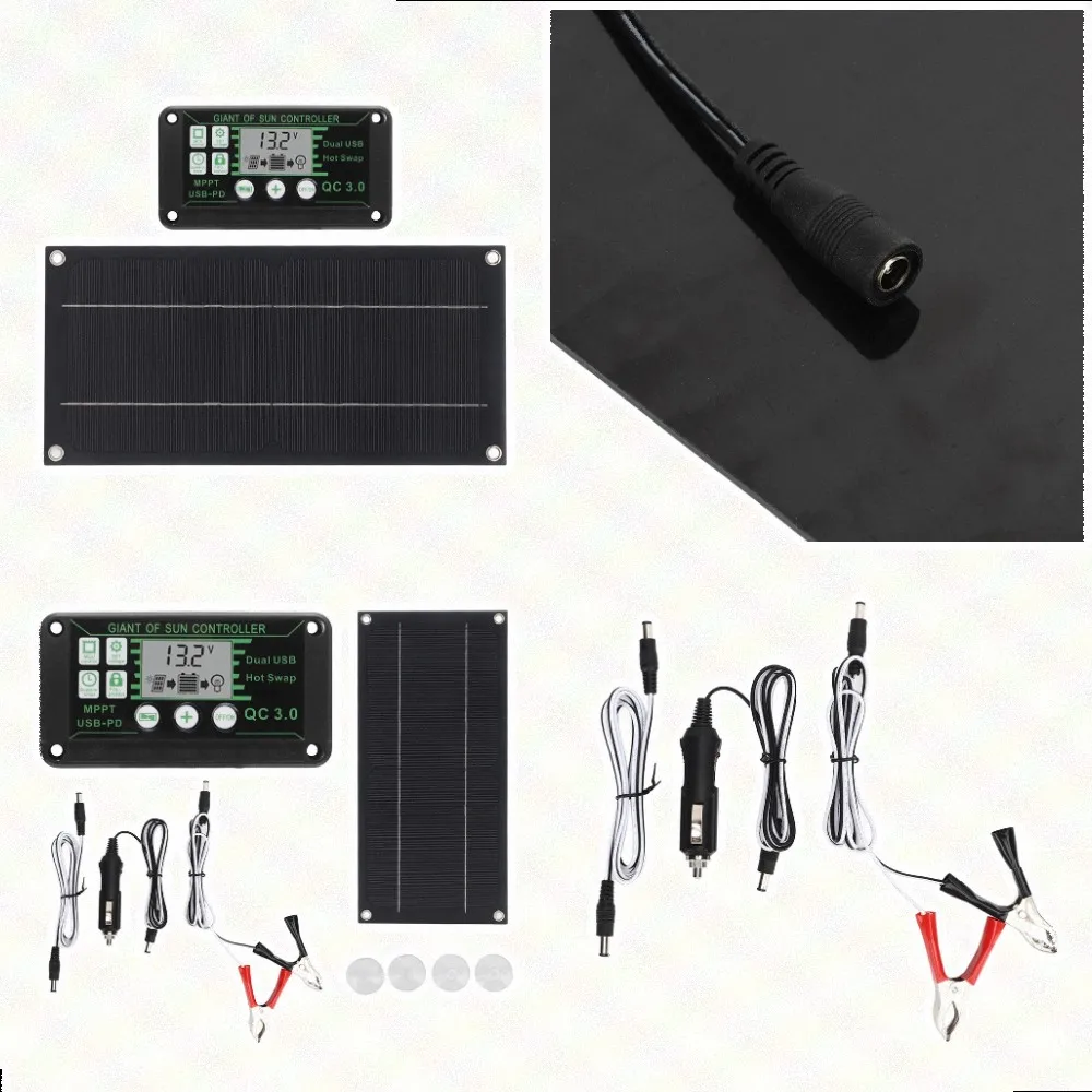 600W N68R Solar Panel Kit with 100A Charge Controller Designed for RV for camper Boat and Trailer for Solar Power Applications