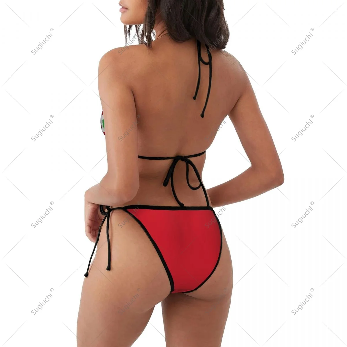 Women Girls Bikini Burundi Flag Swimsuit Sets Three Point Beachwear Swimming Bathing Beach Party Suits Sexy Mujer