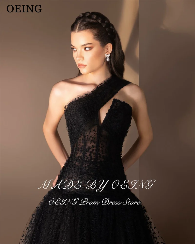 Oeing elegante a linha vestidos de baile um ombro drapeado bolinhas maxi vestidos de festa de aniversário gala robes de soirée personalizado