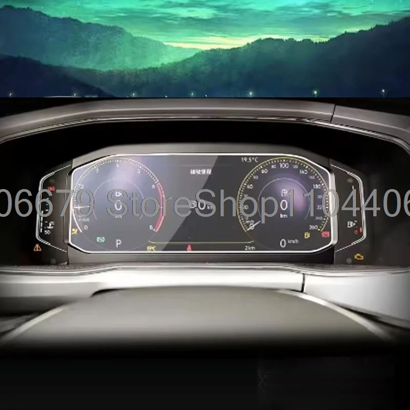 

For Volkswagen T-CROSS 2020 2021 2022 2023 Car instrument dashboard Screen Protect Tempered Auto Display Sticker Accessories