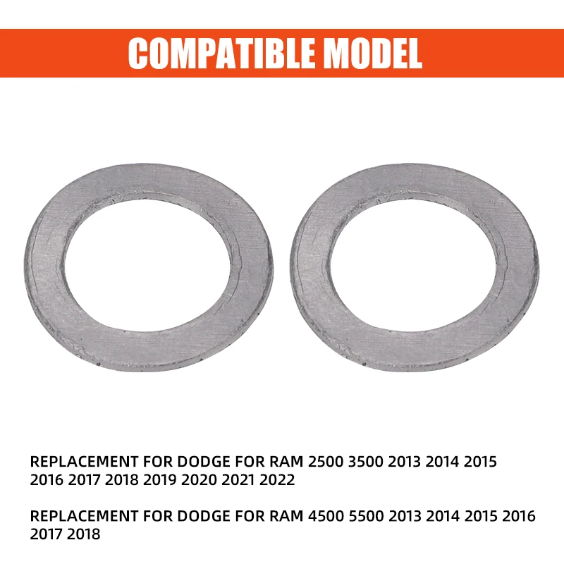 Junta do injetor do carro de 2 pces 4627714aa juntas injetores para ram 2500 3500 2013-2022 4500 5500 2013-2018 04627714aa acessórios automóveis