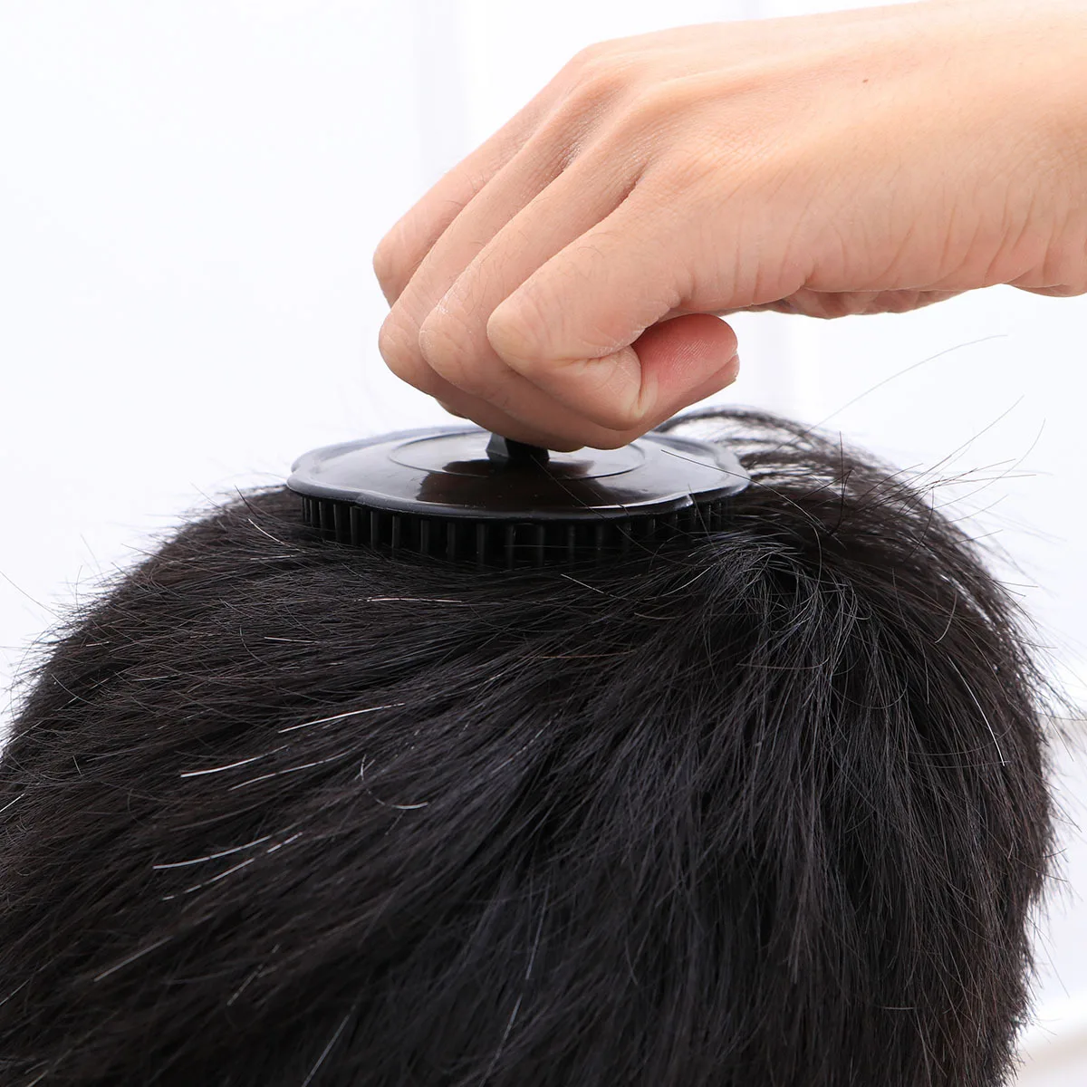 

4Pcs Shampoo Brush Hair Scalp Massager Flexible Plastic Scalp Care Relaxation Dandruff Control Hair Growth Cleaning Brush Black