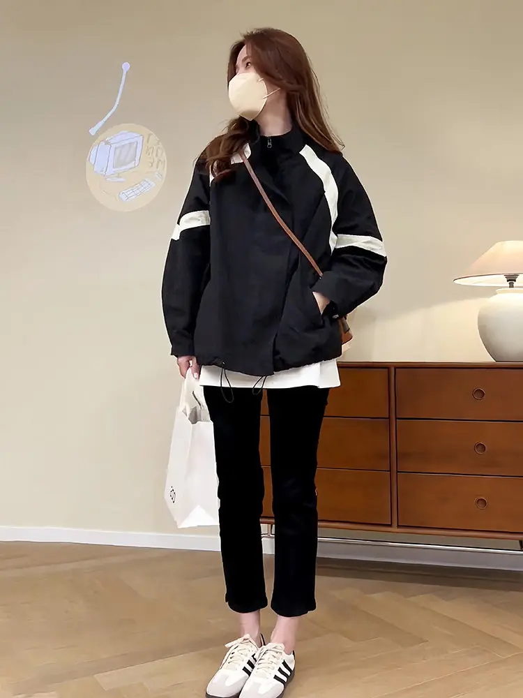 

Женская повседневная свободная тонкая кофта в стиле бохо, модная, осенне-зимняя, новинка, премиум-качество, с эффектом бейсбольной куртки