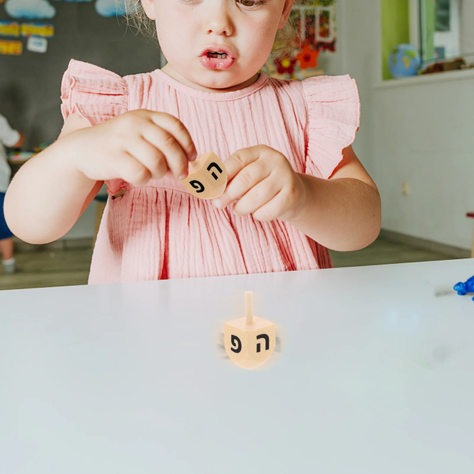 

4 шт., большие дреды, неокрашенные волчок на Хануку для гироскопа, баланс, детские сувениры для вечеринок своими руками, образовательные