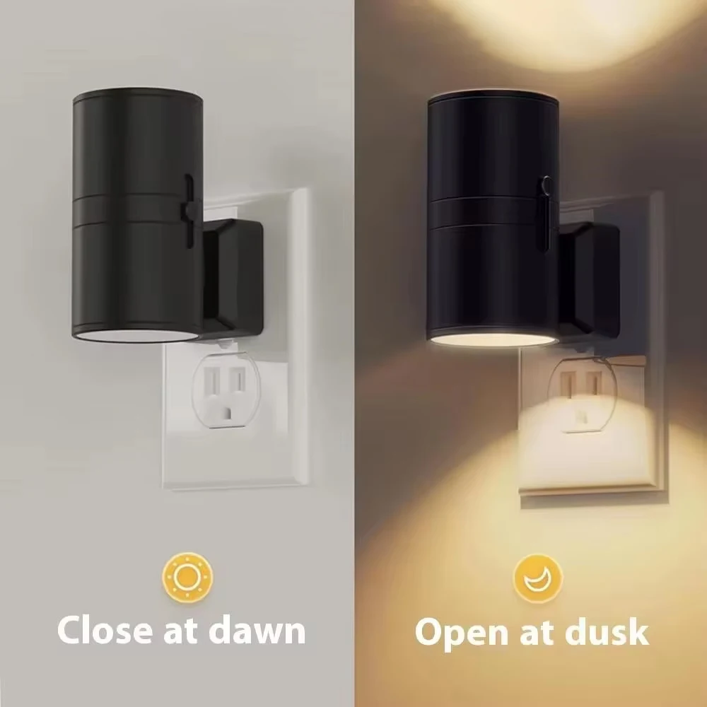 LED Night Light Plug in Modern NightLights EU/US Plug into Wall Dusk to Dawn Sensor Adjustable Brightness Dimmable for Bedroom