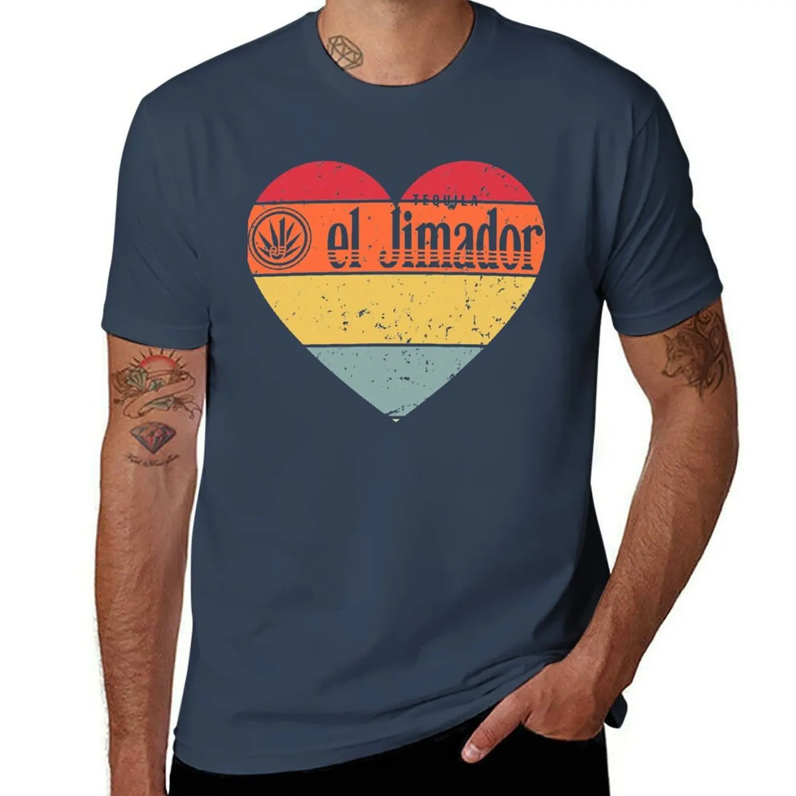 Camiseta Lover El Jimador Tequila Vintage, ropa de uso diario, camiseta básica de manga corta