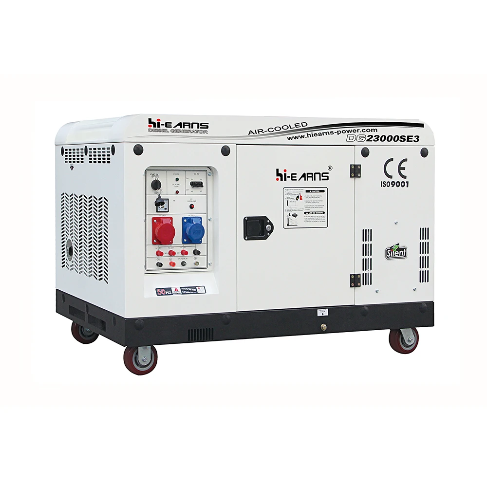 Hi-earns Hot sale 20kva electric generator two cylinder 2V98FDE engine air cooled generator