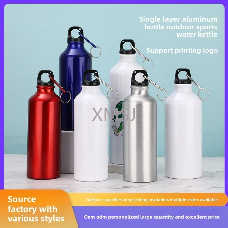 

Aluminum Outdoor Bike Sports Water Bottle Drinking Kettle Drinking Cup Leakproof Water Jug for Travel Running Camping Print Logo