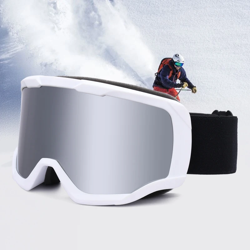 

Hot Sale Custom Logo Cylindrical Lens Snow Skating Glasses Anti Fog Outdoor Skiing Goggles Sport Sunglasses