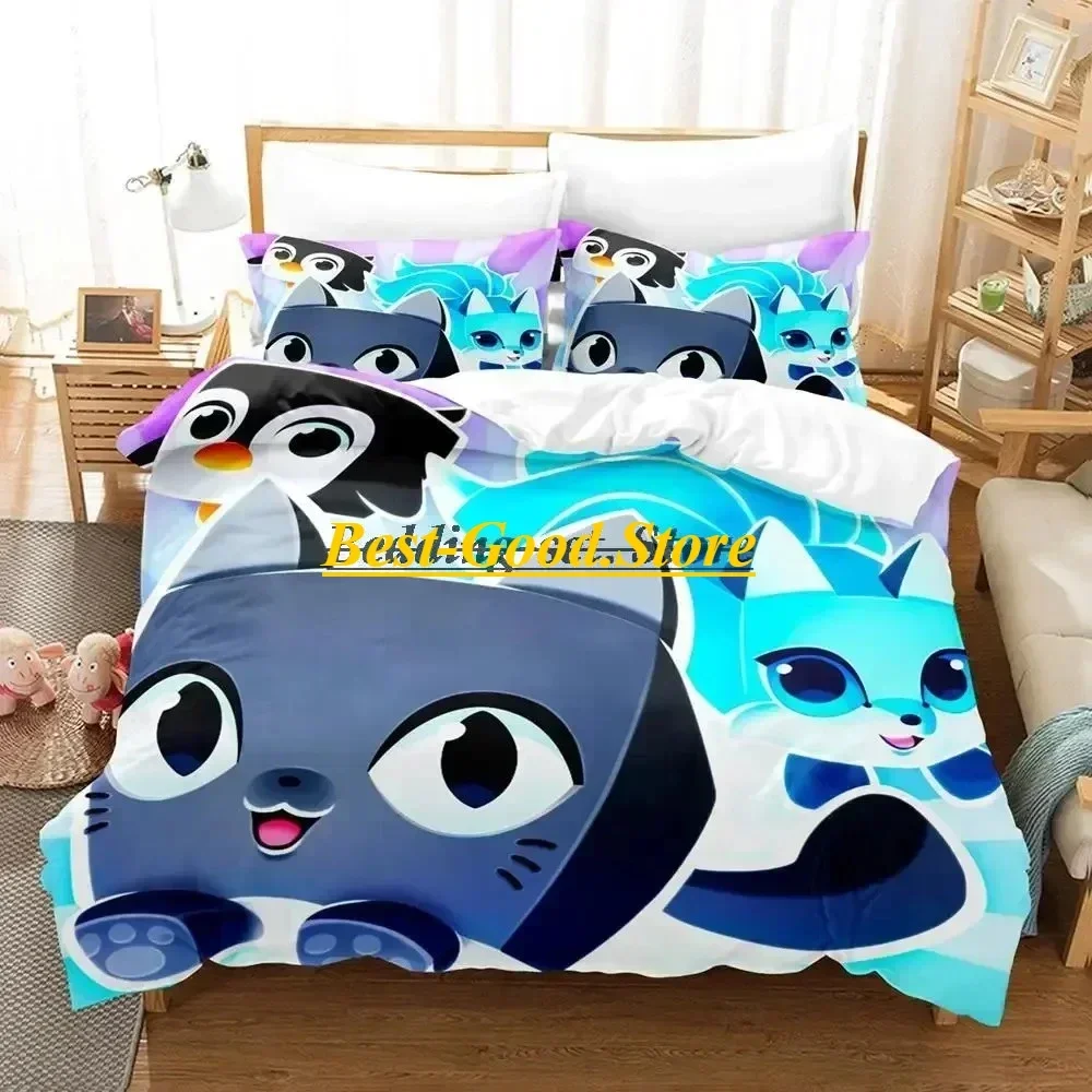 2023 Pet simulator X Bedding Set Duvet Cover Sheet Printed Bed Set Pillowcase Bed Full Queen King Size Comforter Bedroom