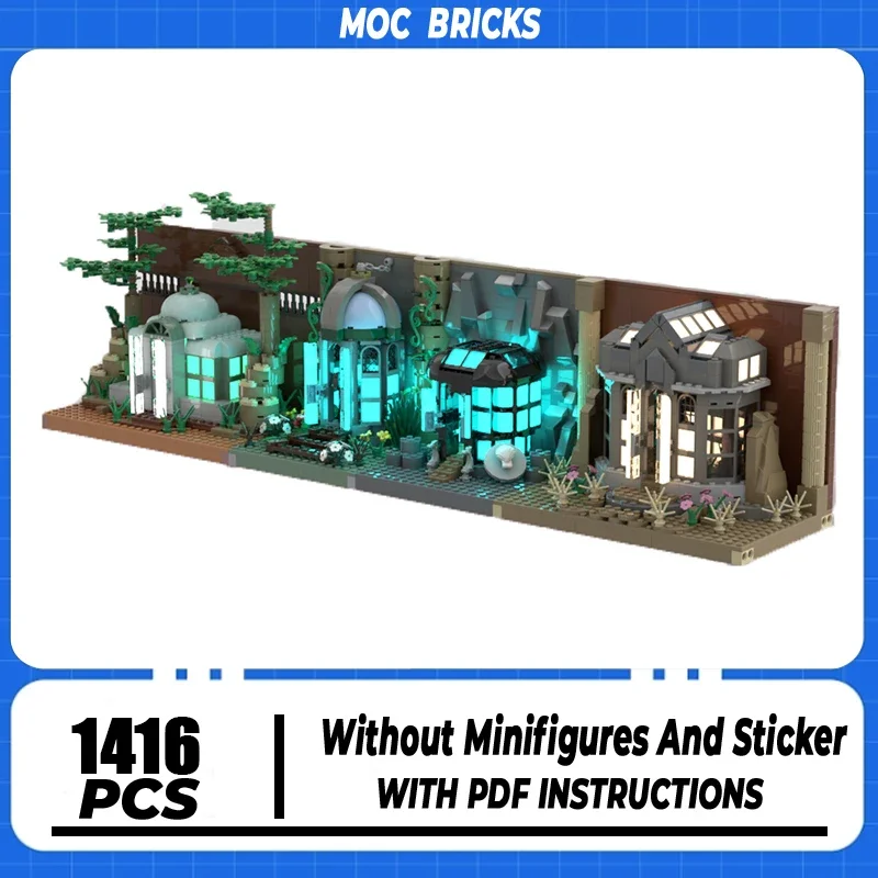 

Популярная модель фильма Moc, строительный блок, экологическая среда, биологический музей, сделай сам, дисплей, модель, технология, подарки, игрушки, сборка