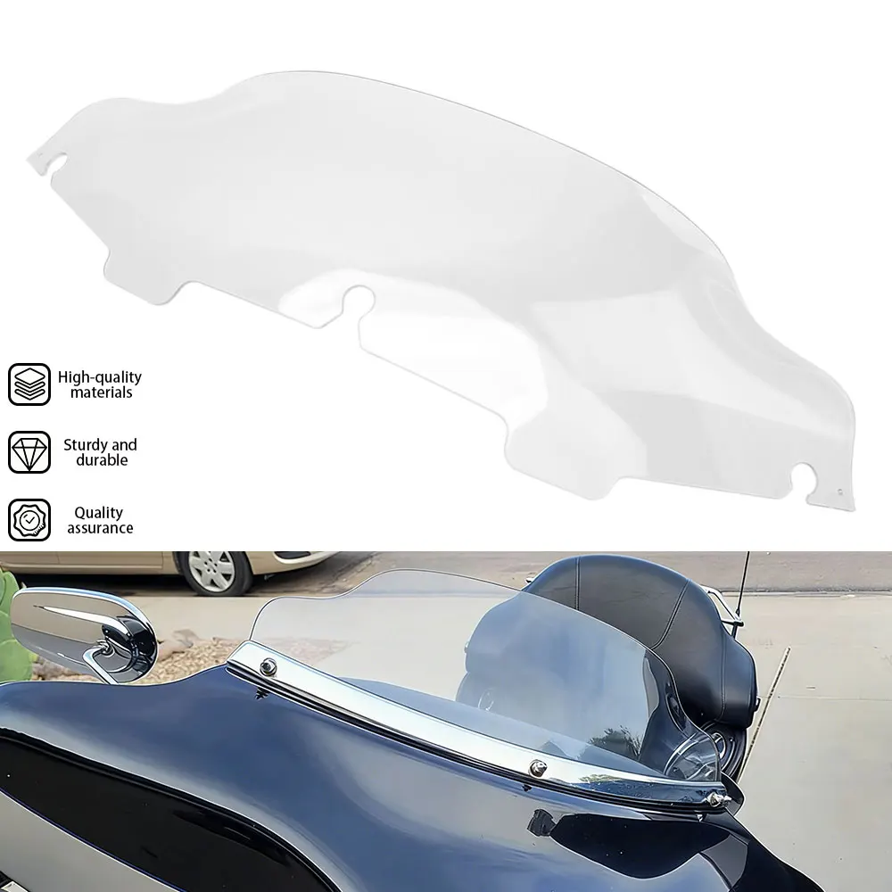 For Harley Electra Street Glide Touring 1996-2013 Motorcycle 6 Inch Windshield Upper Fairing Windscreen Wind Deflecto Accessory