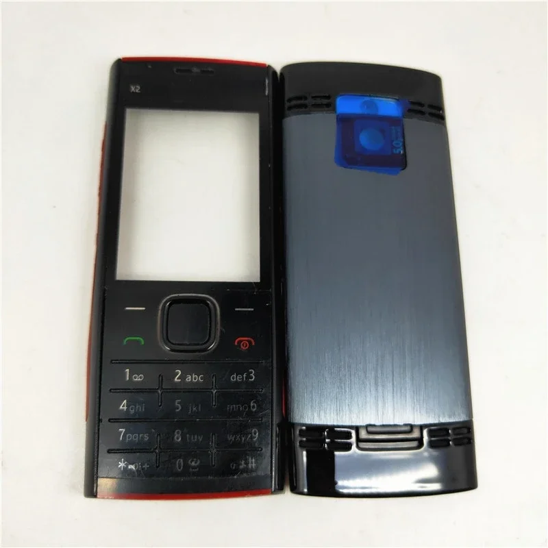 Full Housing Back Cover Battery Cover Rear Case Housing Middle Frame  English Keyboard For Nokia X2 X2-00