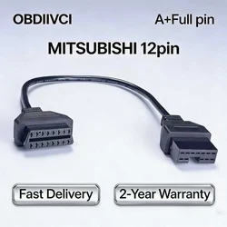 OBD II Cable Diagnostic Cable For Mitsubishi 12Pin OBD2 Cable Connector to 16 Pin for Mitsubishi 12 Pin OBD Adapter