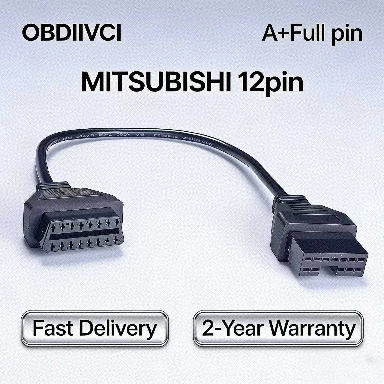 OBD II Cable Diagnostic Cable For Mitsubishi 12Pin OBD2 Cable Connector to 16 Pin for Mitsubishi 12 Pin OBD Adapter