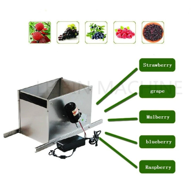電動ブドウクラッシャー脱梗機分離機桑イチゴチェリーりんご梨粉砕機