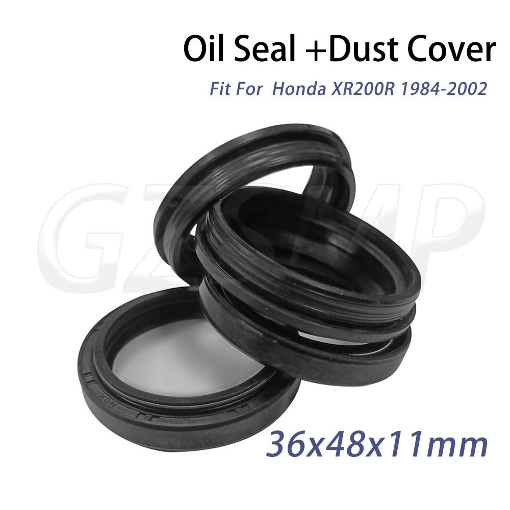Motorcycle 36x48x11mm Front Fork Damper Oil Seal Dust Seal Fit for Honda XR 200R 1984-2002