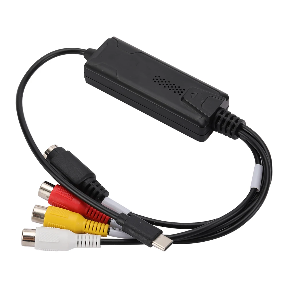 

USB 3.1 Easy Cap Конвертер видео-аудио DVD/VCD/MP4 Type-C Карта адаптера захвата DVD-аудио 1-канальный преобразователь видеозахвата