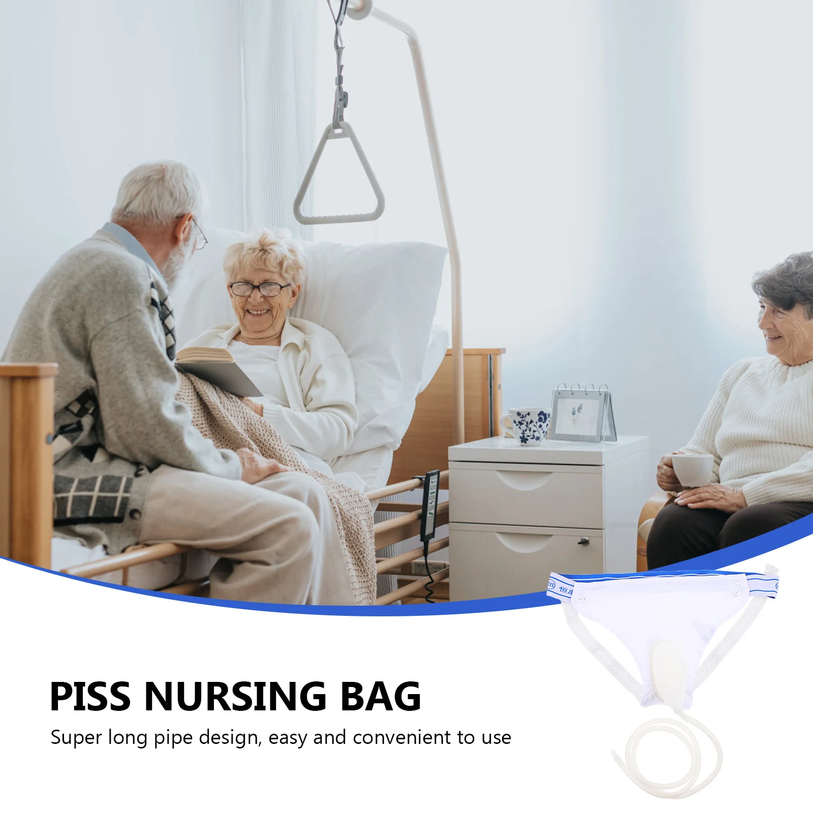 

Высококачественная полипропиленовая силиконовая сумка для сбора мочи, портативная практичная сумка для кормления мочевой дренажи для пожилых женщин, уход за пациентами