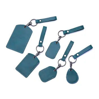 Konfigurowalne skórzane etui na karty Brelok do kluczy Etui na dowód osobisty Unisex IC Alarm Tag Mark Etui ochronne Uchwyt na brelok samochodowy