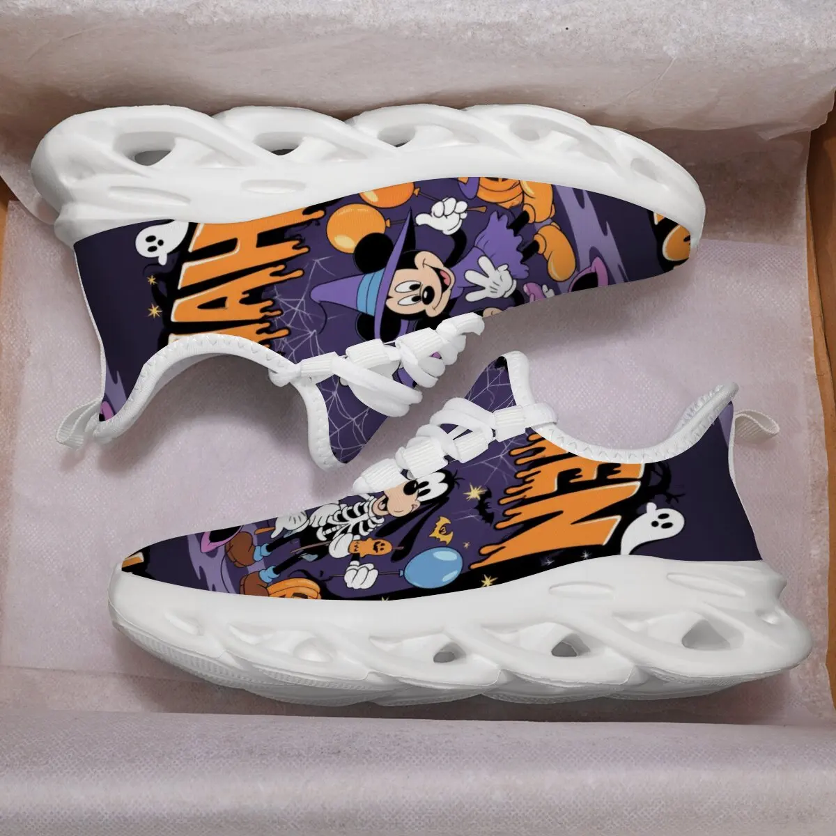 أحذية ديزني للأطفال البنات قابلة للتنفس وغير قابلة للانزلاق للأطفال للجري أحذية رياضية كاجوال للمشي في الهواء الطلق Zapatos Minnie Mouse Niña