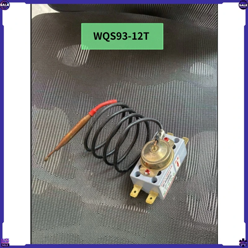 WQS93‑12T 20A Manual Reset Thermostat 4‑Plug 93℃ Probe Electric Water Heater Temperature Limiter Switch Repair Parts